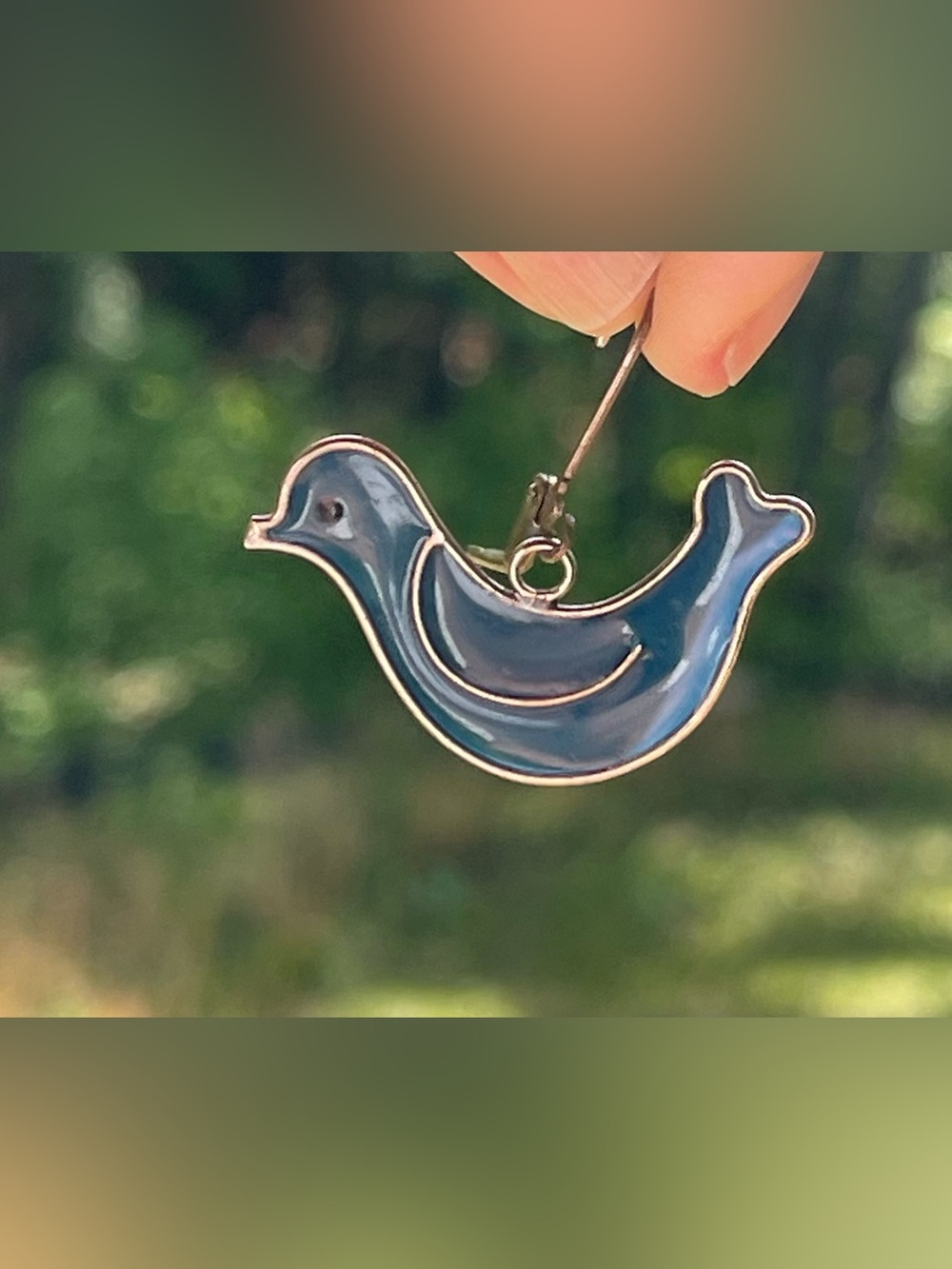 Blue Bird Stained Glass Style Drop Earrings — Charming Women’s Jewelry